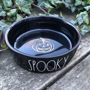 NEW Rae Dunn “Spooky” Halloween Black 5” Pet Dish